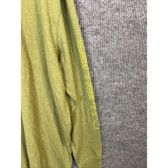Carhartt MensLoose Fit Heavyweight Long Sleeve Graphic T Shirt Sz XL Tall Green - Picture 4 of 9